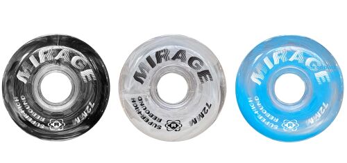 Jackson Mirage Atom Inlinie Wheels 6 Pack 72 mm Black